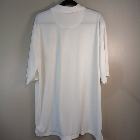 DONALD ROSS MENS WHITE GOLF POLO, SIZE XL - Picture 4 of 5